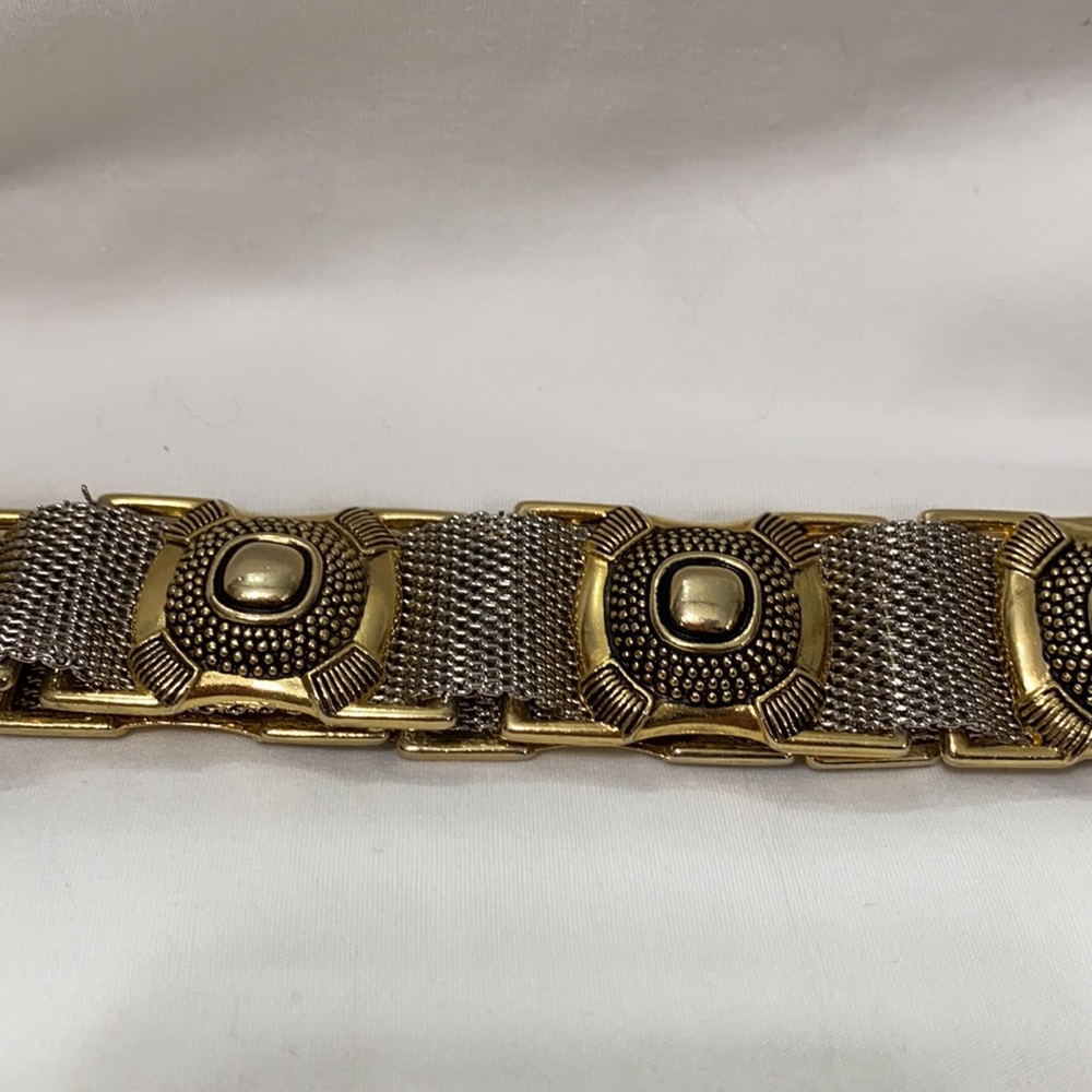Silver Chain Link  w/ Gold Hardware - Picture 3 of 5